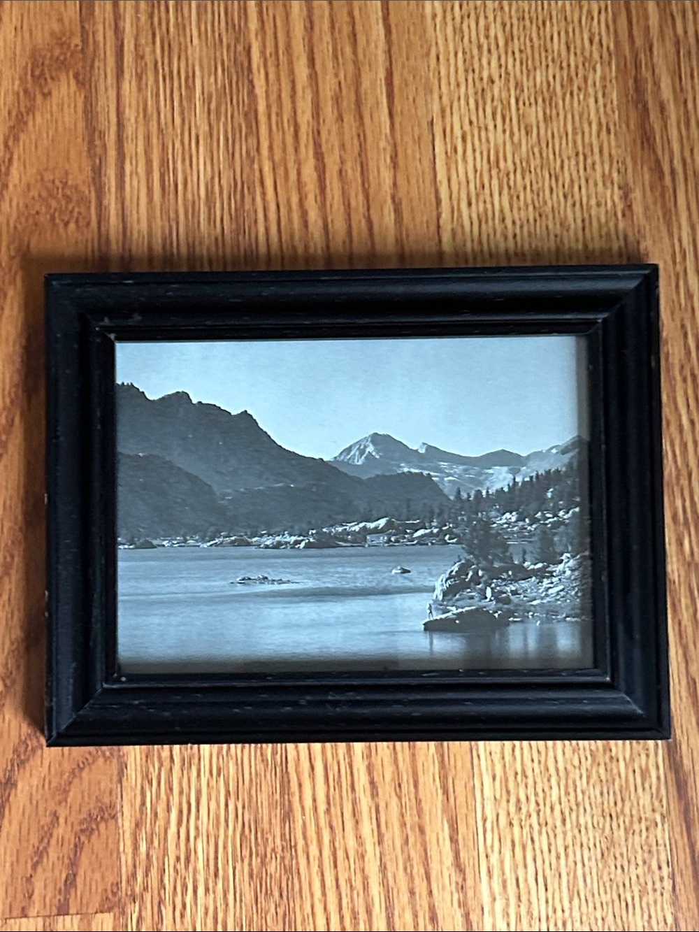 Lot of 3 Landscape Outdoor Framed Prints Woodland Water Snow Cap Mountains - Picture 3 of 12